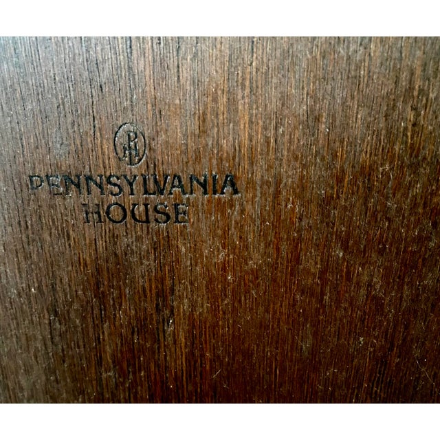 Vintage Pennsylvania House Tall Solid Cherry Open Bookcase Etageres Display Case. For Sale - Image 12 of 13