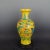 Chinese Vintage Ceramic Vase,Ming Dynasty Yongle Marked Yellow Ground Famille Verte Porcelain Vase Hand Painted Dragon and Phoenix Pattern For Sale - Image 4 of 7