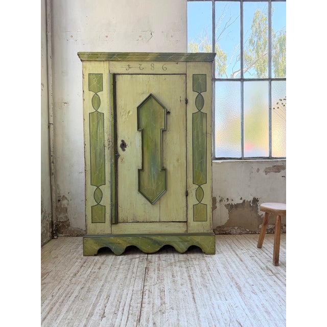 Wood Alsatian Polychrome Wardrobe, 1800 For Sale - Image 7 of 18