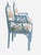 1980s Pair Newly Upholstered Blue Chinese Chippendale Chairs in Schumacher Tientsin Toile For Sale - Image 16 of 17