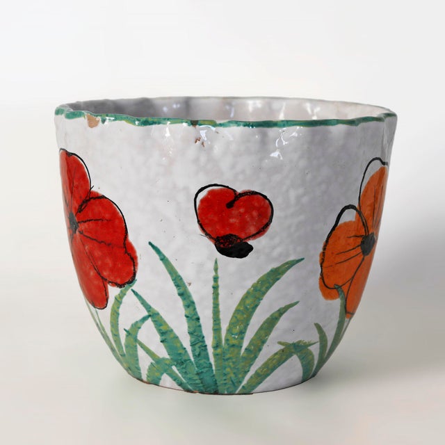 Italian Italian Vintage Flower Pot For Sale - Image 3 of 8