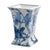 Early 21st Century Square Blue Parrot Ceramic Vase by Quain and Quantity For Sale - Image 5 of 5