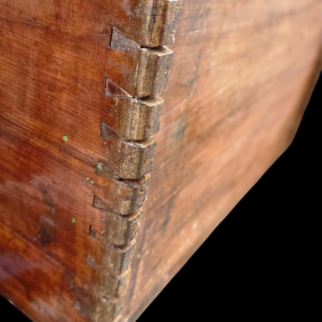 19th Century Antique Spanish Colonial Pine Armario on Stand With Hand-Forged Iron Hardware, 19th Century For Sale - Image 5 of 14