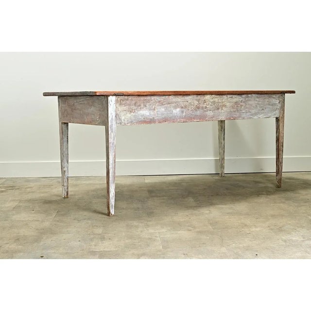 Swedish Gustavian 19th Century Painted Pine Table For Sale - Image 11 of 12