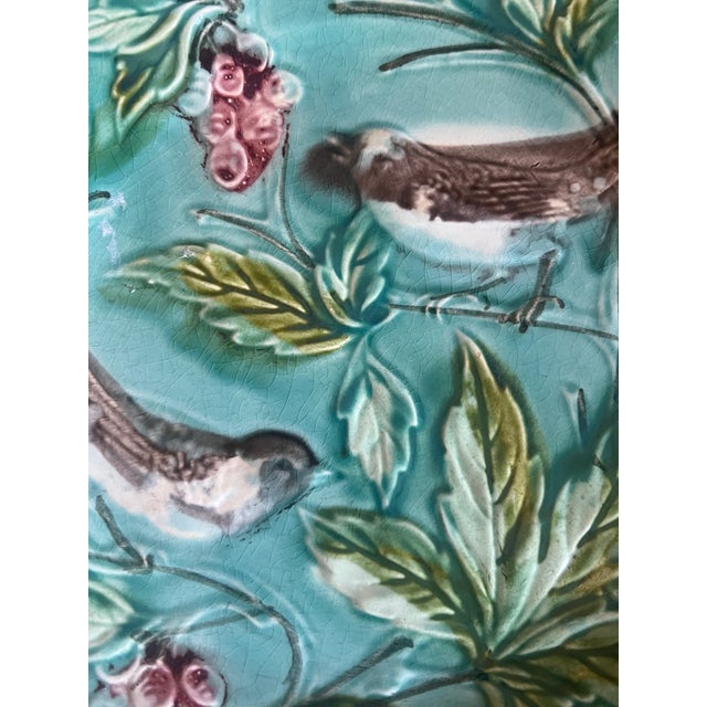 French Majolica Plate by Onnaing, C. 1900 For Sale In San Francisco - Image 6 of 12