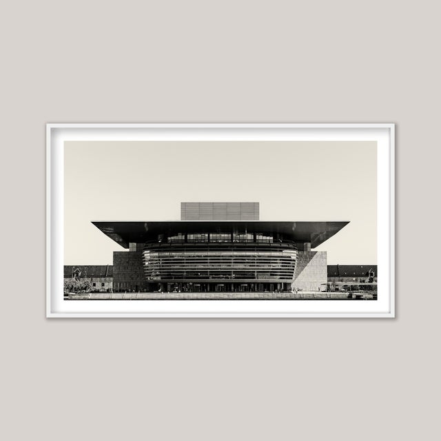 Photograph of the Copenhagen Opera House, known simply as Operaen (The Opera). Designed by a collective of architects and...