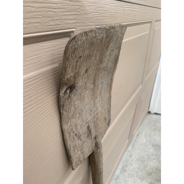 Late 19th Century Antique 19th Century Hand Made Wooden Shovel For Sale - Image 5 of 9