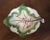 1755 Antique Georgian Chelsea Porcelain Cabbage Leaf Dish Plate with Basketweave Border For Sale In New York - Image 6 of 11