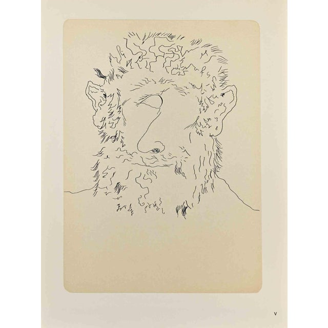 Cyclopes is a print on cream-colored paper, realized by Latis (Emmanuel Peillet) artist in the 1970s. Phototype print....