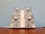 Ice Cube Square Ceiling Light in Chromed Metal and Glass from Peill & Putzler, 1970 For Sale - Image 11 of 17