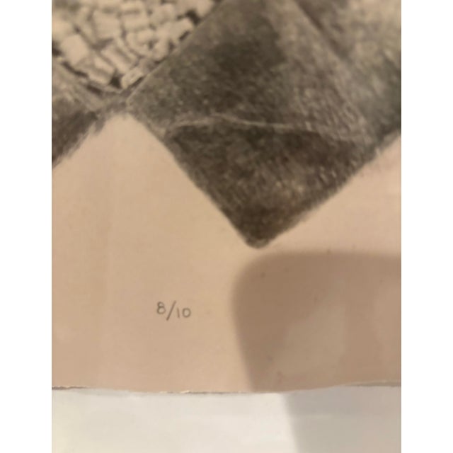 Handsome print by North Dakota artist, Katelyn Bladel. Titled; “Fragile”, edition 8/10 and floating in a shadow box style...