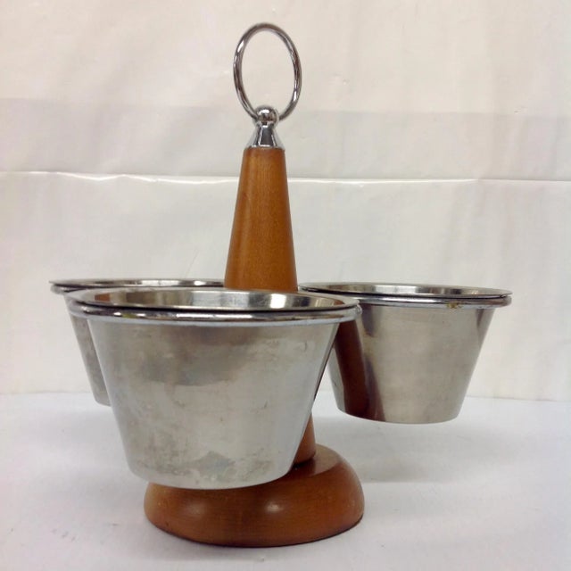 Scandinavian Modern Hostess Relish Carousel For Sale - Image 4 of 6