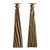 Tall Faux Wood Metallic Candle Holders - Set of 3 For Sale