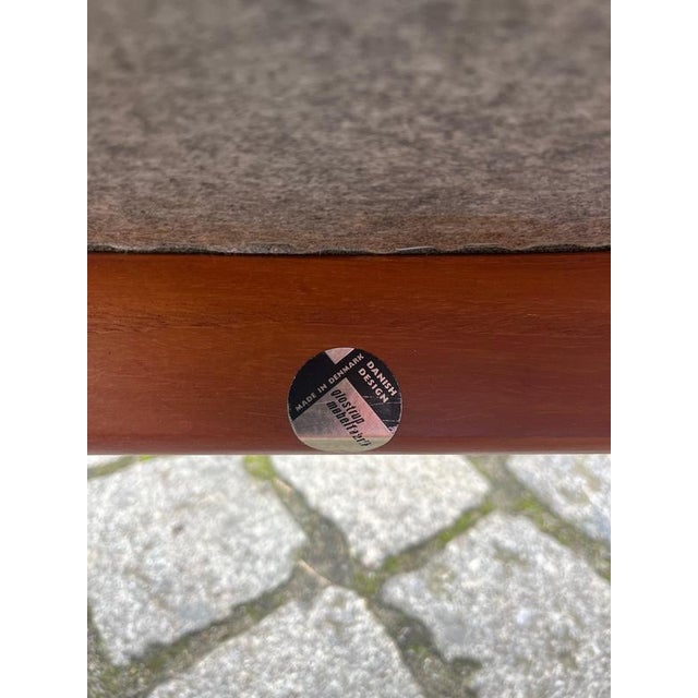 Armchair in Green Upholstery and Teak by Grete Jalk for Glostrup Møbelfabrik For Sale - Image 3 of 11