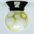 The pendant lamp was produced in the 50s. It is made in the art deco style. The construction is ebonite, glass lampshade....