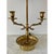 Mid 20th Century French Bouillotte Lamp With Black Tole Shade and Dolphin Motif Base For Sale In South Bend - Image 6 of 12