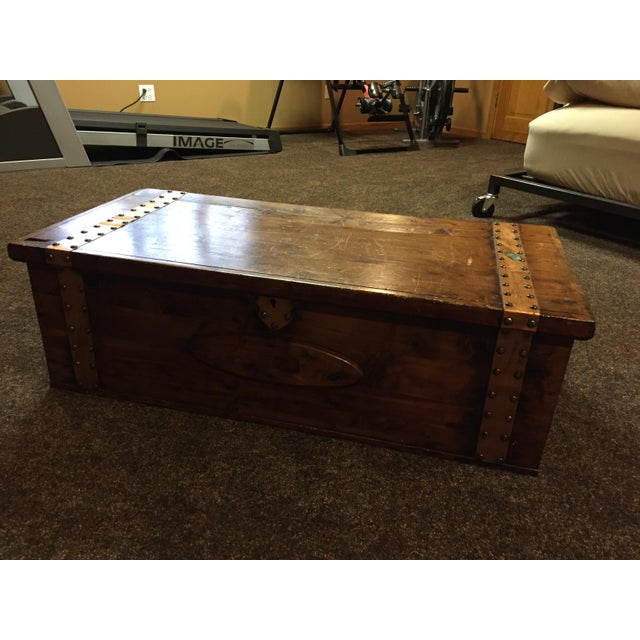 Vintage Cedar Chest with Copper Accents by Ed Roos Company Chairish