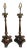 Mid 19th Century Carved Animalia Claw Lamps With Bronze Details - a Pair For Sale