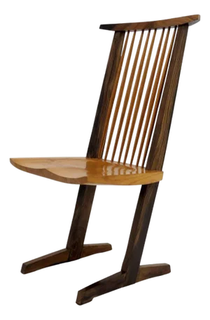 Wooden Chair in Style of George Nakashima, 1970
