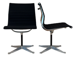 Model EA 105 Aluminium Chairs by Eames for Herman Miller, 1970s, Set of 2