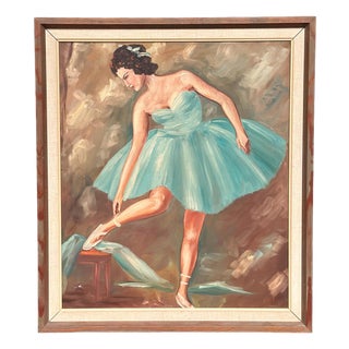Leif Alring, Ballerina, 1960s, Oil on Canvas, Framed For Sale
