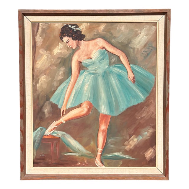 Leif Alring, Ballerina, 1960s, Oil on Canvas, Framed For Sale