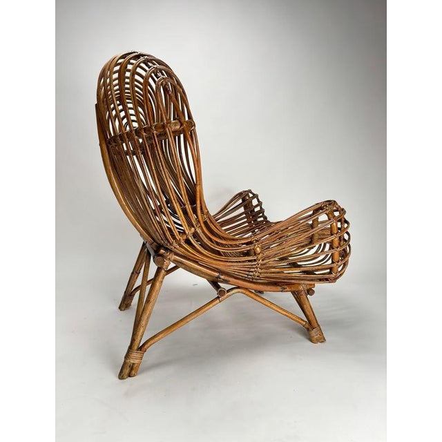 Gold Vintage Gala Armchairs by Franco Albini for BBB Bonacina, 1951, Set of 2 For Sale - Image 8 of 11