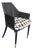 Baker Milling Road Kara Mann Black Cane Dining Armchair For Sale
