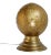 Vintage Moroccan Brass Globe Table Lamp For Sale
