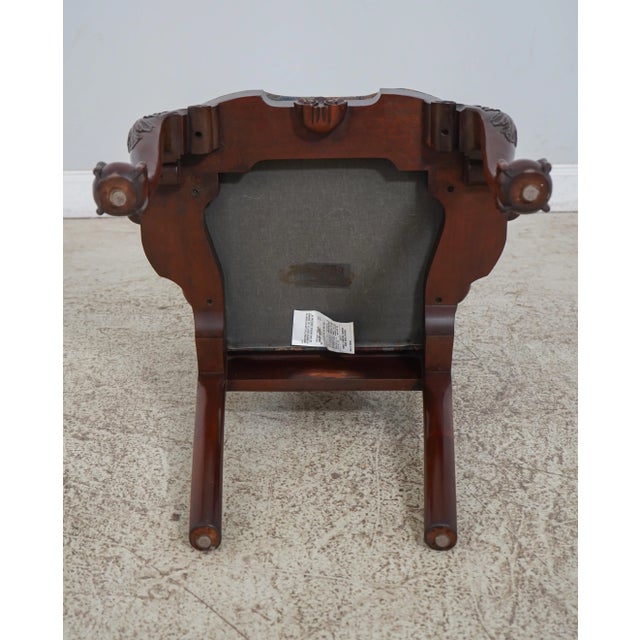 Kindel Winterthur Mahogany Clawfoot Armchair For Sale - Image 11 of 12