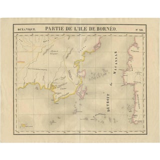 Antique Map of Southeast Borneo by P.M.G. Vandermaelen, 1827 For Sale