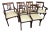 1940's Reupholstered Mahogany Kilsmos Lyre Back Dining Chairs (6) For Sale