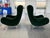 Mid 20th Century Marco Zanuso Green Velvet Mohair "Senior" Lounge Chairs - A Pair For Sale - Image 5 of 16