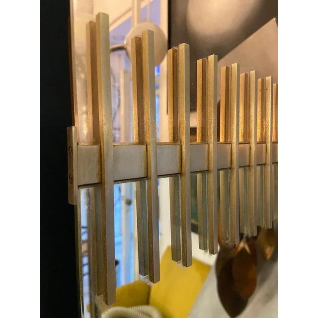 Vintage Italian Wall Mirror by Ettore Sottsass for Santambrogio & De Berti, 1959 For Sale - Image 6 of 7