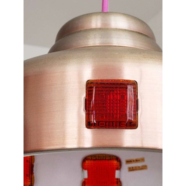 1960s Swedish Space Age Pendant Light attributed to Erik Höglund, 1960s For Sale - Image 5 of 6