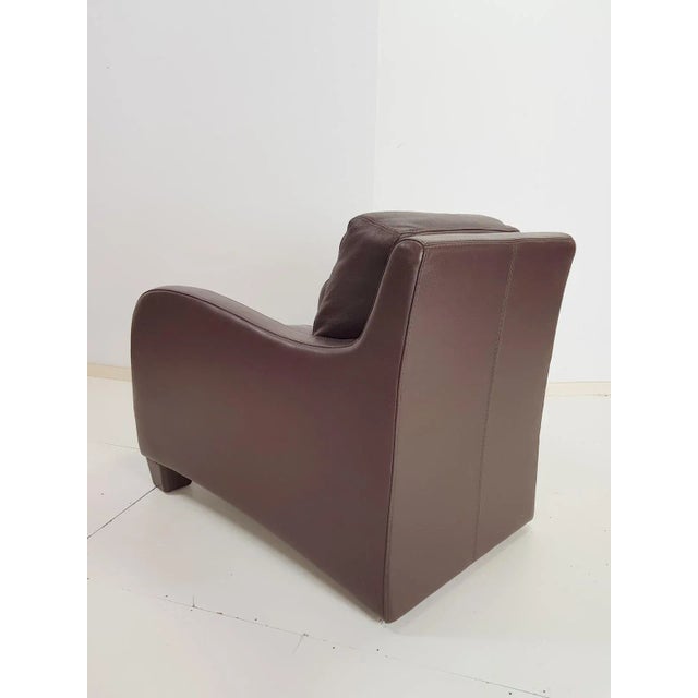 Musa italian lounge chair leather armchair leather italy This is a beautiful armchair by Musa. The armchair has a high...