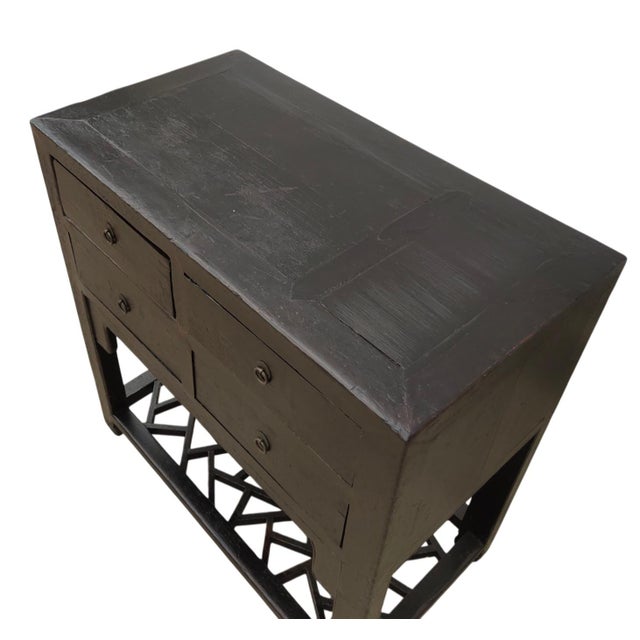 1900 - 1909 Early 20th Century 4 Drawer Accent Table For Sale - Image 5 of 6
