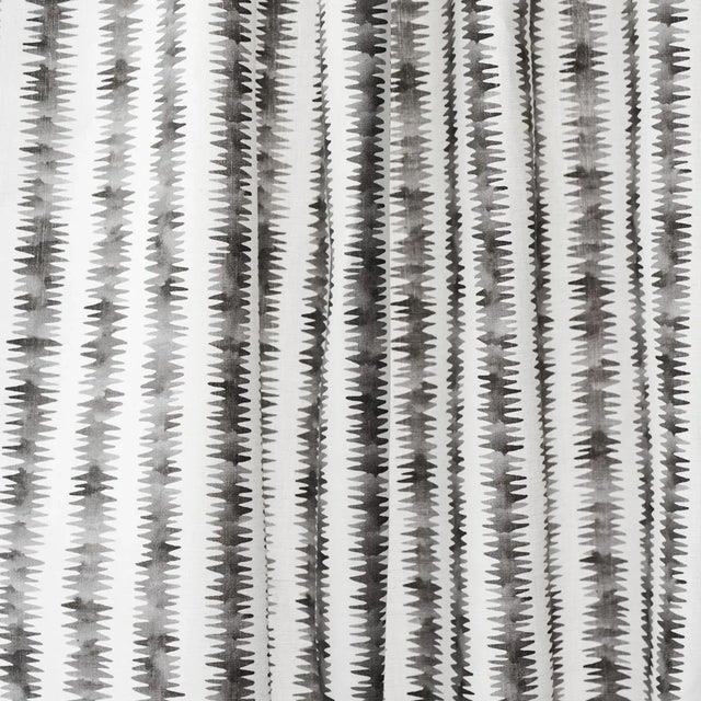 Happy Menocal Sample - Schumacher x Happy Menocal Cardiogram Fabric In Charcoal For Sale - Image 4 of 5
