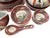 Mid-Century Vintage Mun Shou Longevity Hand Painted Luncheon Set, 28pcs. For Sale - Image 11 of 12