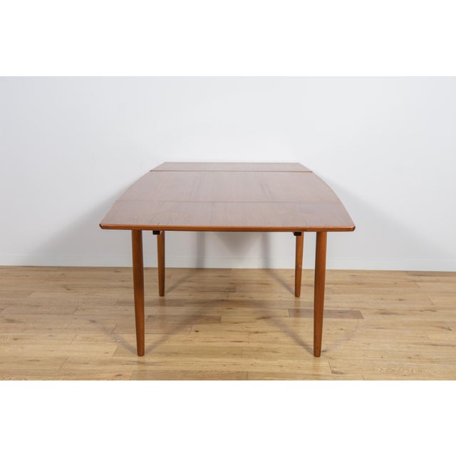 Mid-Century Square Extendable Teak Dining Table, Denmark, 1960s For Sale - Image 12 of 18