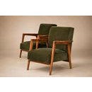 1960s Brazilian Modern Armchairs in Caviúna & Olive Mohair, Liceu de Artes e Ofícios For Sale - Image 9 of 18