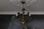 Metal Hollywood Regency Style Floral Three-Light Chandelier, France, 1970s For Sale - Image 7 of 18