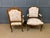 Wood French Carved Walnut Armchairs, 1910, Set of 2 For Sale - Image 7 of 17