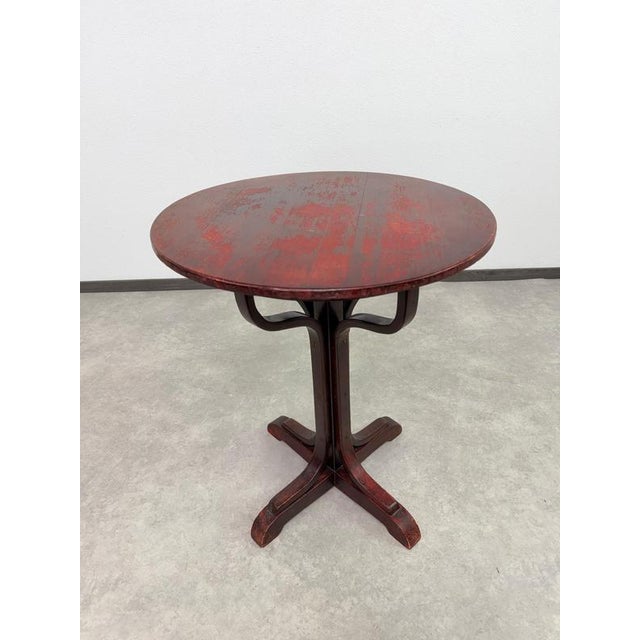 1900 - 1909 Vienna Secession Tulip No. 8024 Pedestal Side Table from Otto Wagner, 1905 For Sale - Image 5 of 12