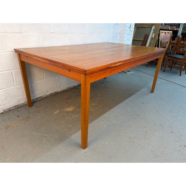 Large Mid-Century Draw-Leaf Dining Table by Mobler of Denmark For Sale - Image 9 of 18