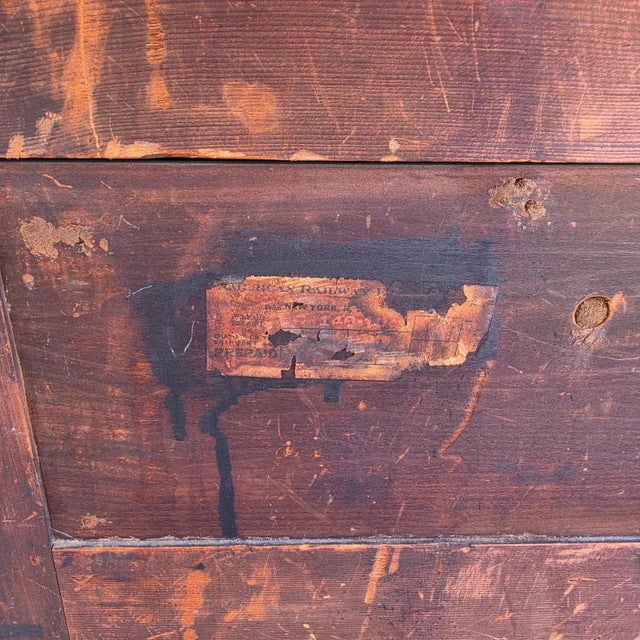 19th Century American Empire Mahogany & Marble Cabinet Side Petticoat Table For Sale - Image 12 of 18