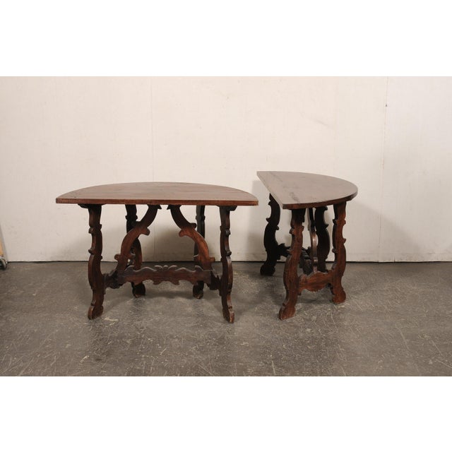 19th Century Italian Lyre Leg Consoles (Or Center Table) For Sale - Image 11 of 13