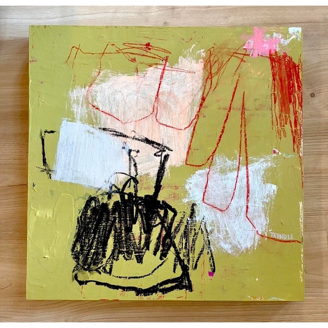 Abstract Sarah Trundle, Contemporary Abstract Painting, "Catapult" For Sale - Image 3 of 3