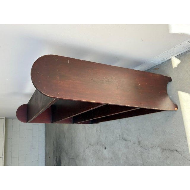 19th Century Original Red Painted Bucket/ Crock Shelf From Pennsylvania For Sale - Image 4 of 4