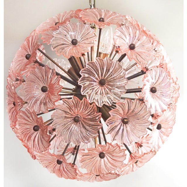 Vintage Italian Sputnik Crystal Chandelier, 1990 For Sale - Image 11 of 14